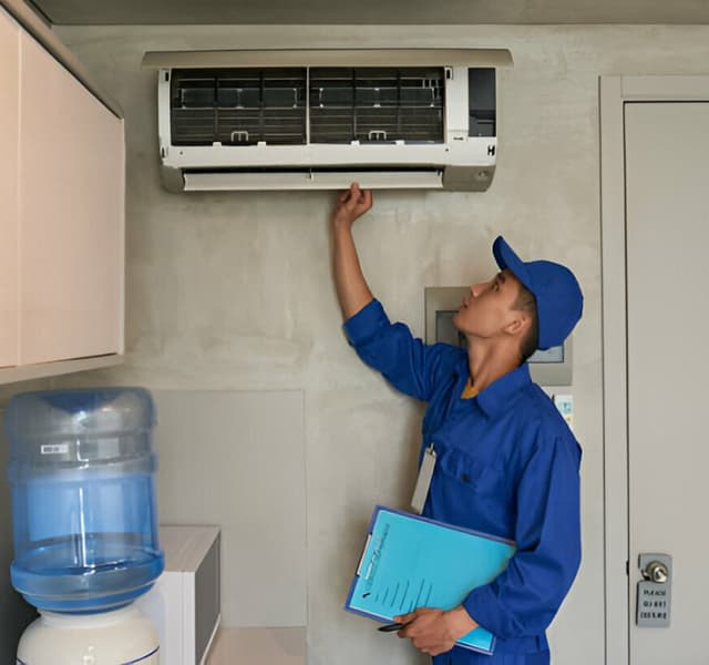 AC technician portrait